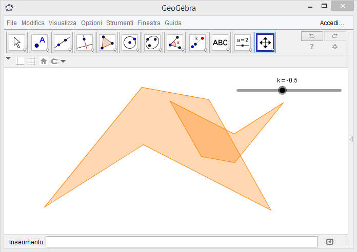 Costruisci un file di GeoGebrea per studiare le omotetie, utilizzando gli strumenti Slider e Omotetia